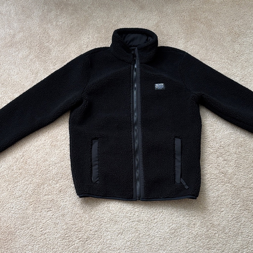 Hollister Epic Fleece Black Jacket